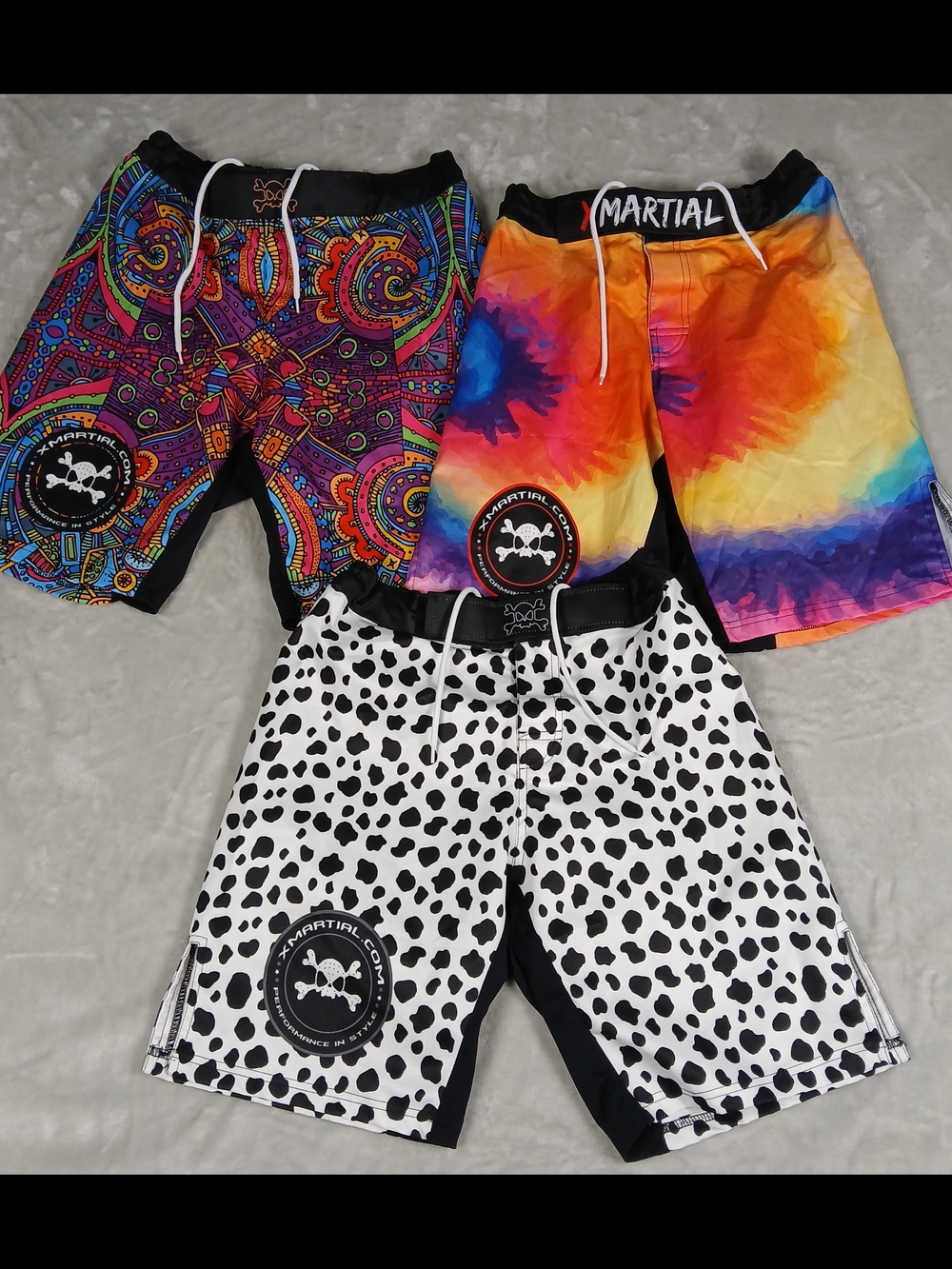 XMartial Shorts Lot Of 3 MMA Jiu-Jitsu Martial Arts Training Grappling S